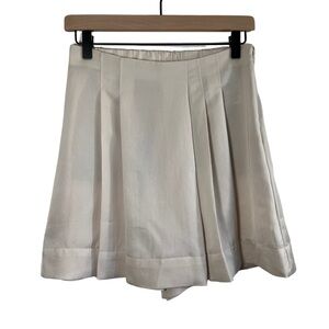 NWT Banana Republic Women's Skort Cream Size XS Silky Pleated